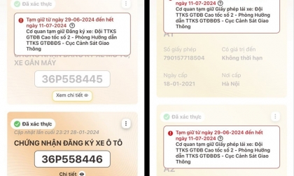 Từ 1/7: CSGT sẽ tạm giữ GPLX trên VNeID như thế nào?